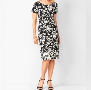Talbots Floral Sheath Dress 12 | Lined Stretch Career Party Work